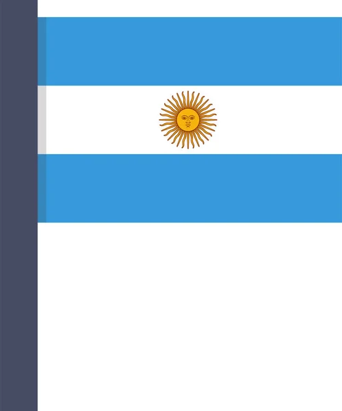 Argentina Argentinian Country Icon Flat Style — 스톡 벡터