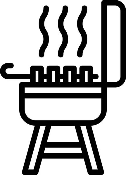 Bbq Grill Barbecue Pictogram — Stockvector