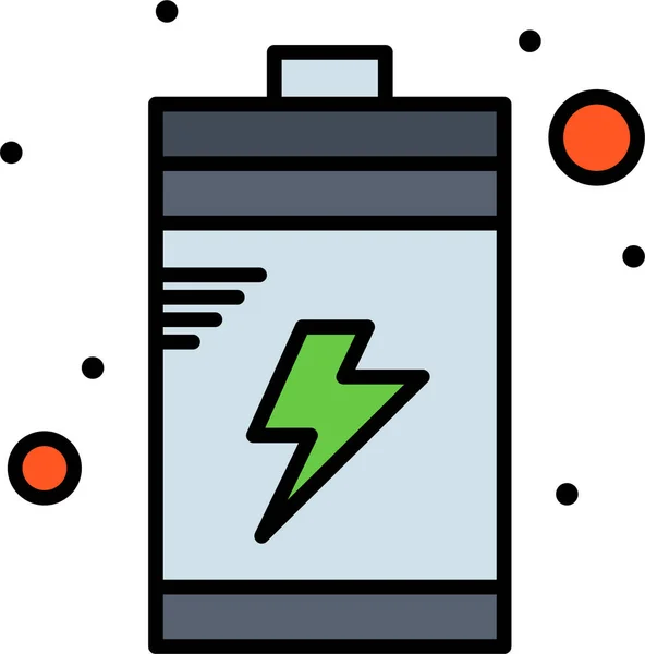 Ikona Urządzenia Ładującego Akumulator Stylu Wypełnionym — Wektor stockowy