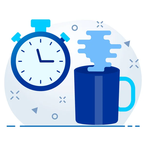 Break Coffee Tea Icon — Stock Vector