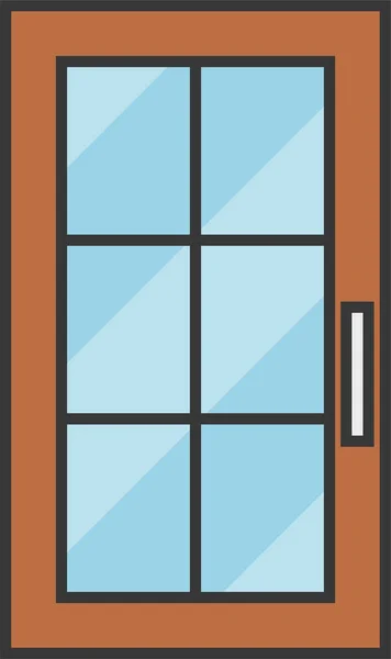 Иконка Украшения Двери Домочадца Стиле Заполненного Контура — стоковый вектор