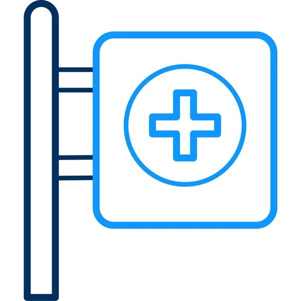 Cuidado Del Tablero Médico Icono Estilo Esquema — Vector de stock