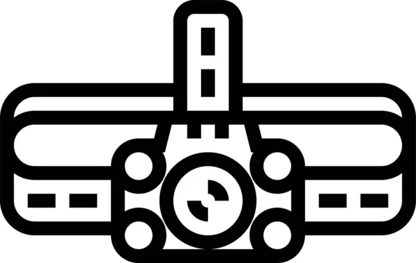 Taschenlampe Scheinwerfer Beleuchtung Symbol — Stockvektor