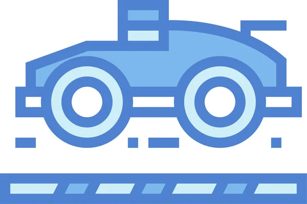 Car Game Racing Icon — Stock Vector