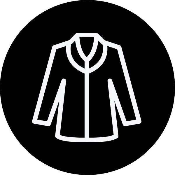 Oblečení Šaty Ikona Stylu Osnovy — Stockový vektor