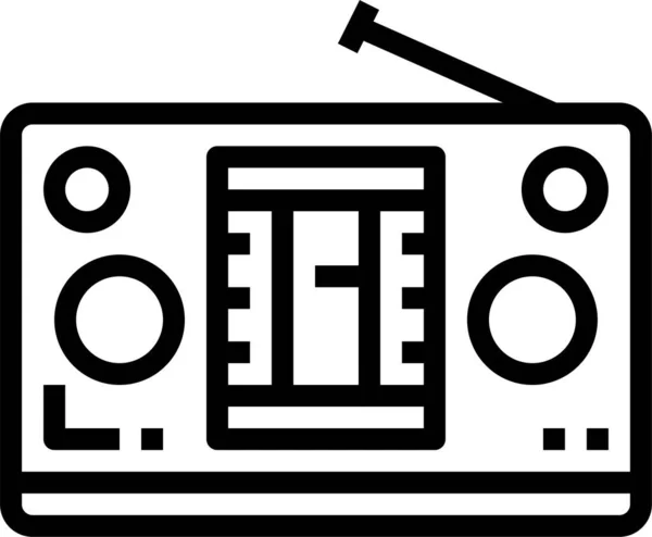 Ikon Teknologi Radio Elektronik Dalam Kategori Perangkat Elektronik Peralatan - Stok Vektor