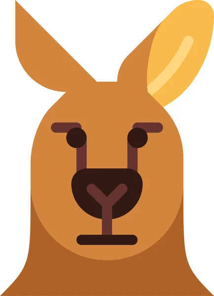 Kangourou Animal Mammifère Icône — Image vectorielle