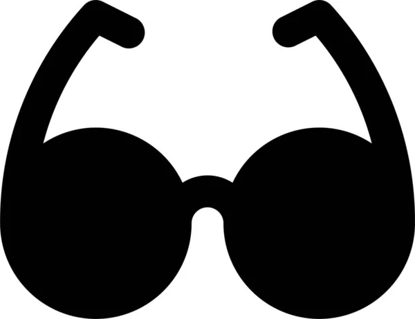 Eye Glasses Fashion Icon Συμπαγές Στυλ — Διανυσματικό Αρχείο