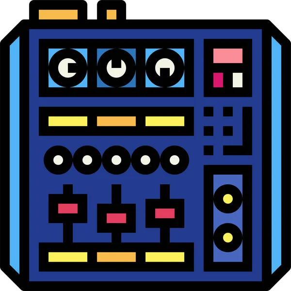 Audio Controller Mixer Icon — Stock Vector