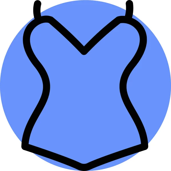 Іконка Сукні Одягу Заповненому Стилі — стоковий вектор