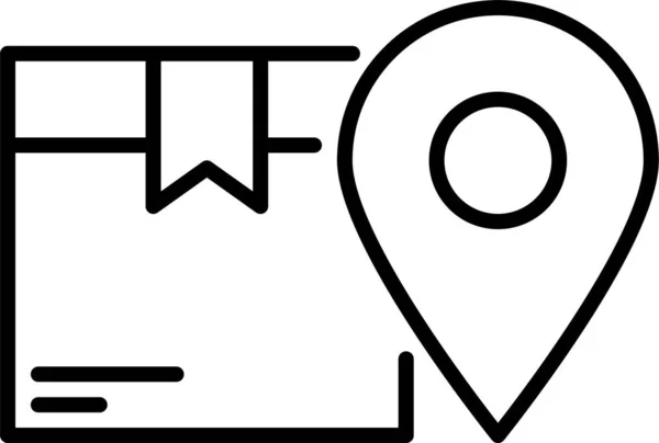 Ikona Logistyki Miejsca Dostawy — Wektor stockowy