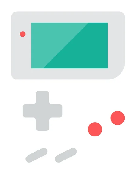 Gameboy Flat Games Gaming Icon Flat Style — ストックベクタ