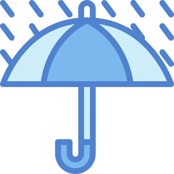 Skydd Regnig Paraply Ikon Vår Kategori — Stock vektor