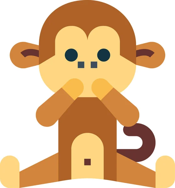 Ikona Opice Savec — Stockový vektor