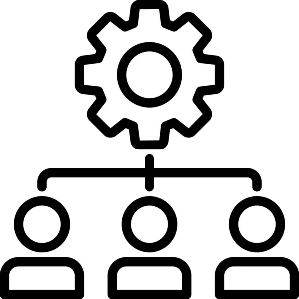 Estrategia Engranaje Lluvia Ideas Icono — Archivo Imágenes Vectoriales