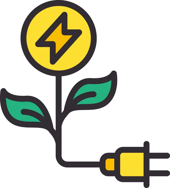 Ikona Elektrowni Elektrycznej — Wektor stockowy