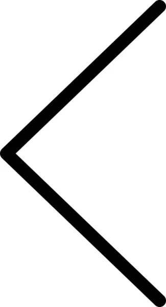 切夫龙左箭头图标为坚实的风格 — 图库矢量图片