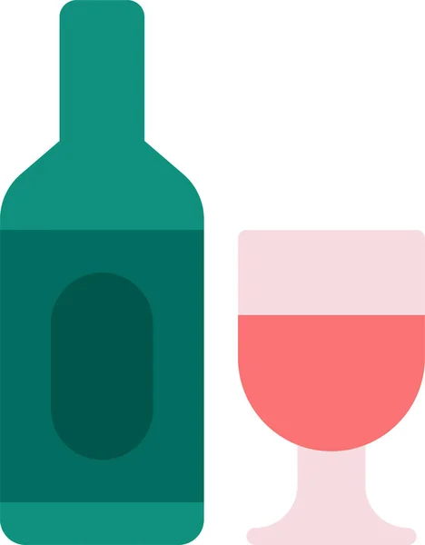 Wine Bottle Drink Icon — Stock Vector