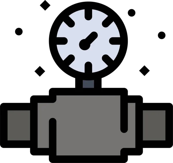 Иконка Механического Водопроводчика Заполненным Контуром — стоковый вектор