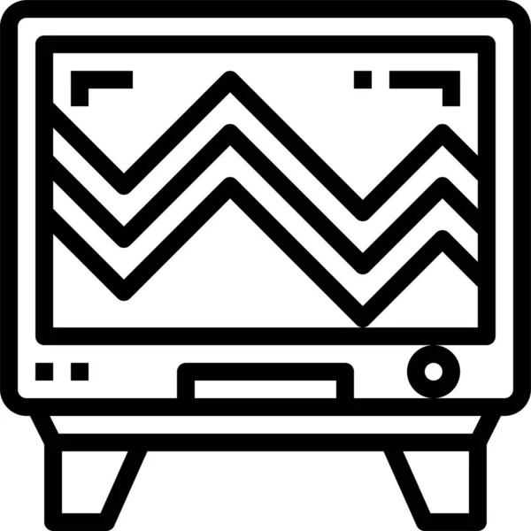 Icono Tecnología Monitor Electrónico Categoría Aparatos Electrónicos — Archivo Imágenes Vectoriales