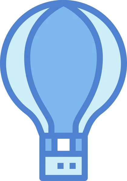 Luchtballon Pictogram — Stockvector