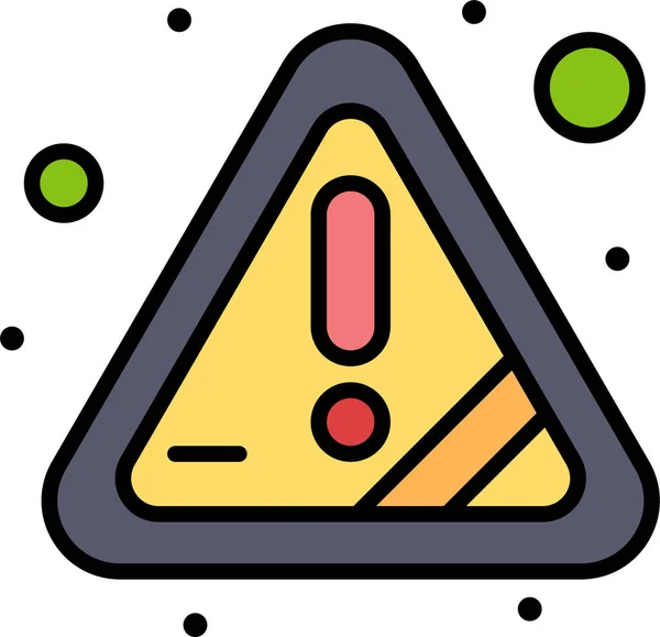 Alert Attention Error Icon Filled Outline Style — Stock Vector
