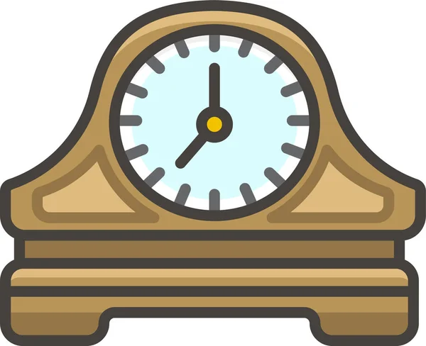 1F570 Clock Mantelpiece Icon Mixed Category — 스톡 벡터