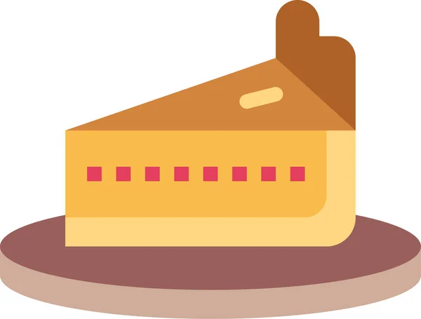 Gâteau Boulangerie Icône Dessert — Image vectorielle