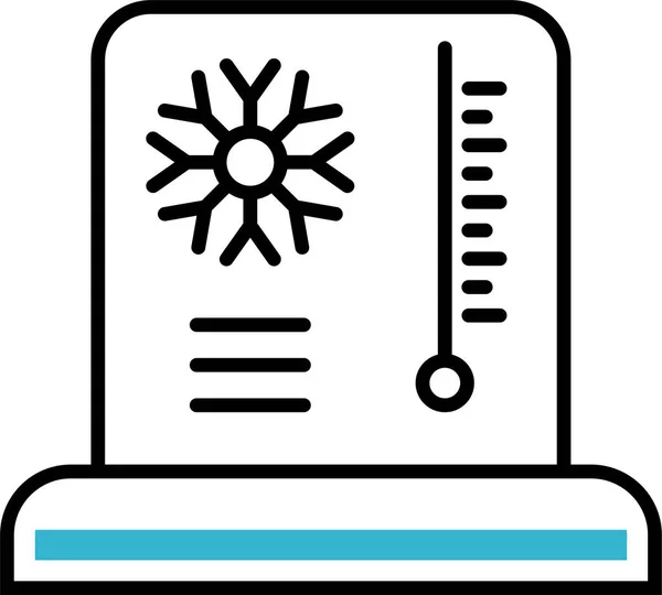 Cold Cryoconservation Temperature Icon — 스톡 벡터