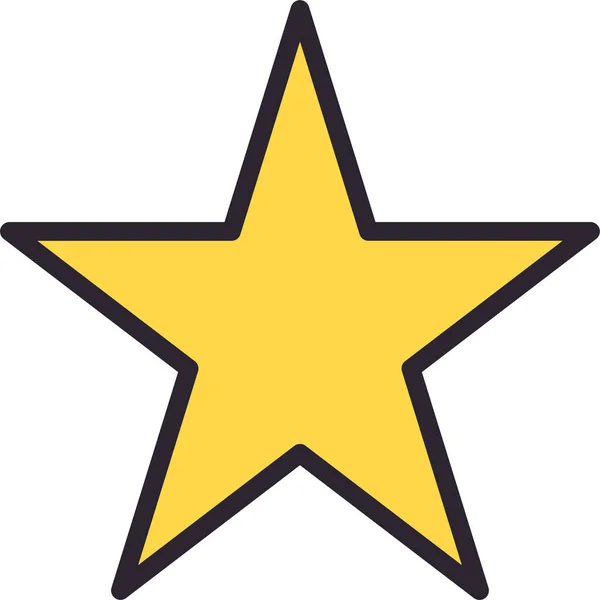 Calificación Icono Estrella Favorita — Vector de stock