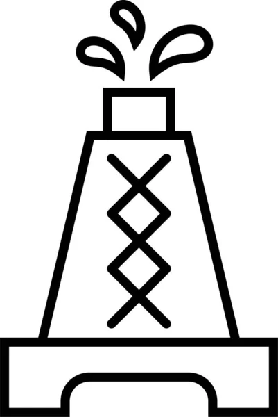 Ikone Der Ölförderung — Stockvektor