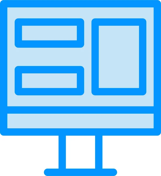 Ikona Ekranu Monitora — Wektor stockowy