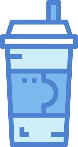 Иконка Чашки Кофе Стиле Заполненного Контура — стоковый вектор
