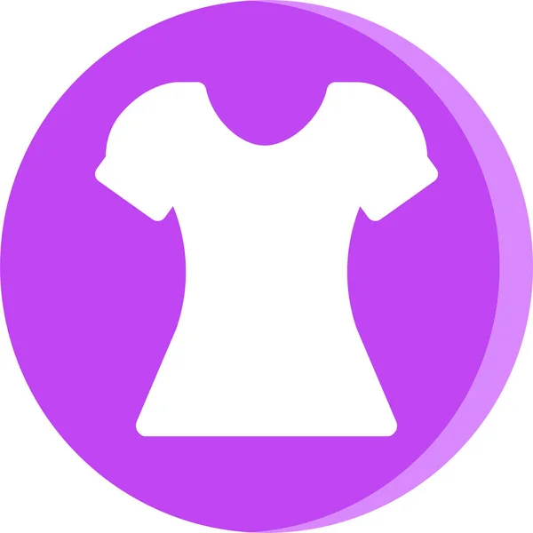 Clothes Clothing Dress Icon Solid Style — Stock Vector