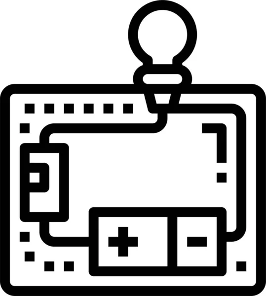 Stromkreisverteilung Elektrisches Symbol — Stockvektor