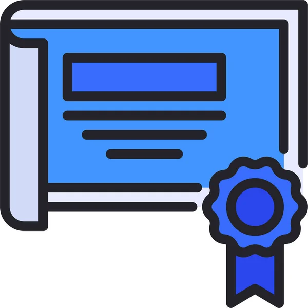 Premio Certificado Grado Icono — Archivo Imágenes Vectoriales