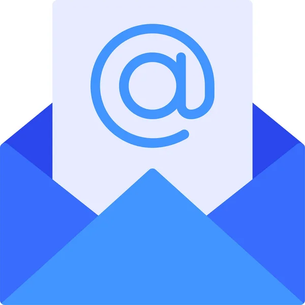 Email Arroba Mail Ikon — Stock Vector