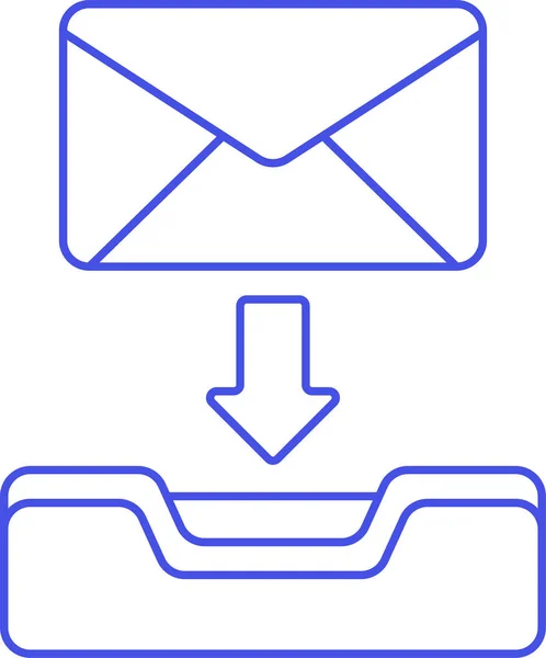 Boîte Réception Synchroniser Icône Téléchargement — Image vectorielle