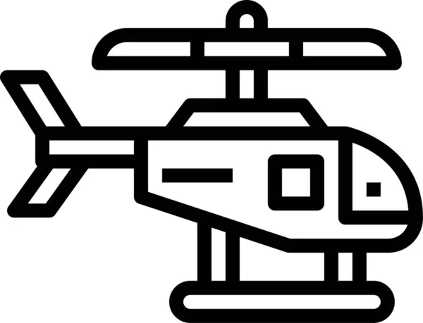 Nouvelles Hélicoptère Véhicule Icône — Image vectorielle