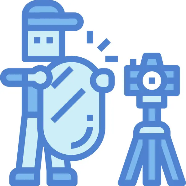 Ícone Prodecção Câmera Assistente —  Vetores de Stock