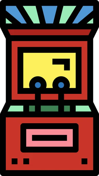 Icône Jeu Console Arcade Dans Catégorie Jeux Jeux — Image vectorielle