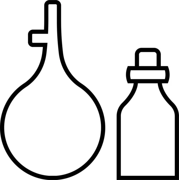 Bombilla Química Clyster Icono — Archivo Imágenes Vectoriales