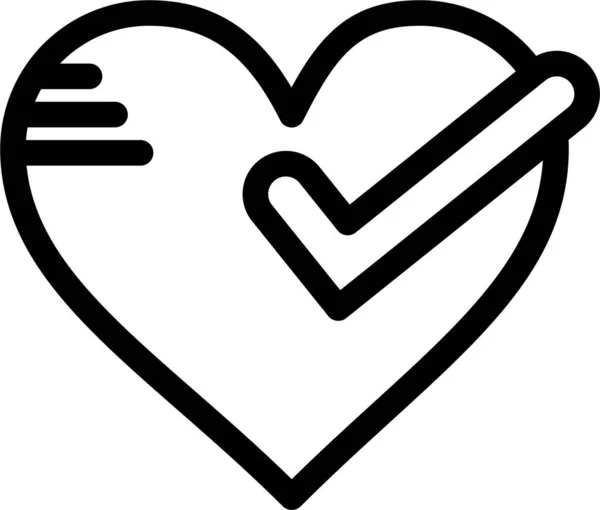 Икона Любви Добрым Сердцем Категории Любовь Роман — стоковый вектор