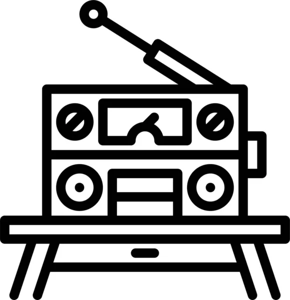 Audio Desk Device Icon — Stock Vector