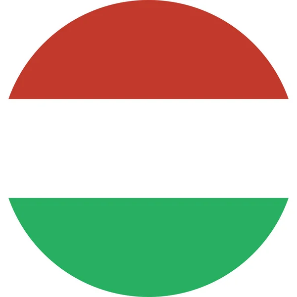 Флаг Венгрии Плоском Стиле — стоковый вектор