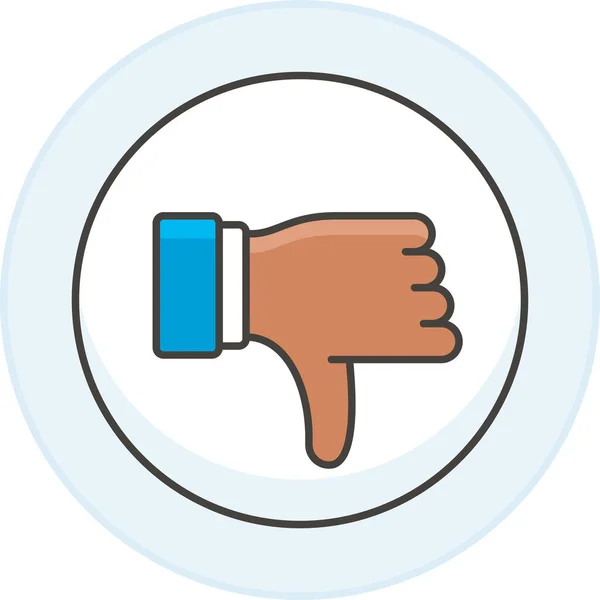 Hand Social Icon Social Media Category — Stock Vector
