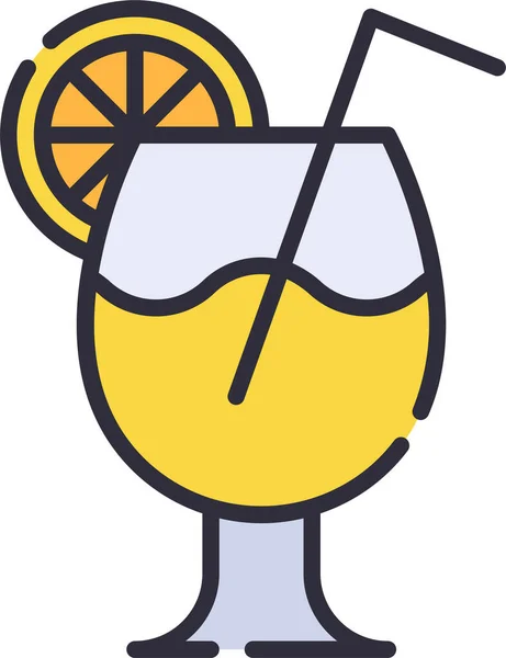 Икона Алкогольных Напитков Стиле Заполненной Очертания — стоковый вектор
