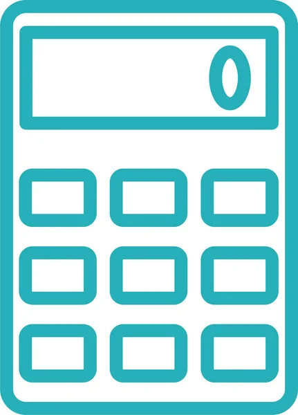 Accounting Calc Calculate Icon Outline Style — Stock Vector