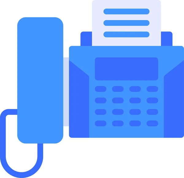 Mitteilungen Kontakt Fax Symbol — Stockvektor