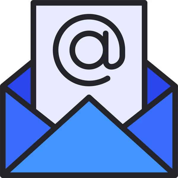 Correo Electrónico Arroba Mail Icon — Vector de stock